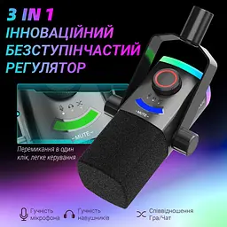 Мікрофон динамічний Fifine AM8PROT USB/XLR Black (AM8PROT) - мініатюра 10