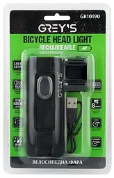 Велосипедна фара Grey's LED 2xCree 8 режимів 1000 lm 4800 mAh (GR10190) - мініатюра 2