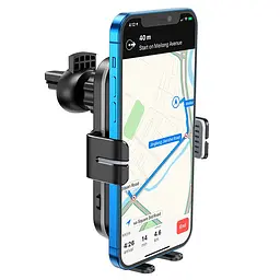 Холдер Hoco CA80 Black (Wireless Charger) - мініатюра 2