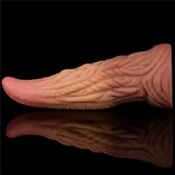 Фалоімітатор Dual-Layered Silicone 10'' Nature Cock 25 см коричневий - мініатюра 7