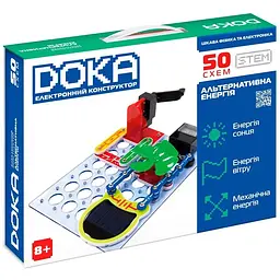 Конструктор DOKA електронний Альтернативна енергія (50 схем) (D70711)