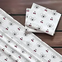 Пелюшка байкова (фланелева) тепла для новонароджених у пологовий будинок 100 х 80 см BST Білий з сірим 1