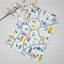 Набір для новонародженого a.l.babybox Панда на кульках плед/рушник/пелюшки і гризунець (34032296) - мініатюра 4