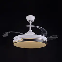 Люстра Brille вентилятор з пультом LED 72W WW WH (BKL-903S/2) - мініатюра 4