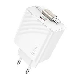 Зарядний пристрій Hoco N58 Type-C PD 30W + кабель Type-C білий