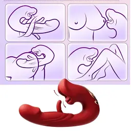 Вібратор I’MCUM Flirt Waves з стимуляцією клітора 5 режимів лизання, вібрацією та імітацією поштовхів (7970379617739) - мініатюра 2