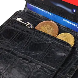 Оригінальне чоловіче портмоне з натуральної фактурної шкіри Canpellini 21502 чорне - мініатюра 7