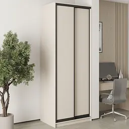 Шафа-купе дводверна MebelStar Уні BG 2ДСП 90x45x240 см Кашемір (MBS-10458)