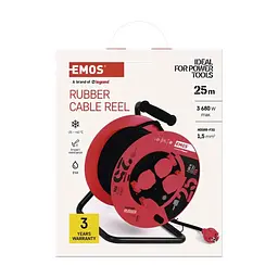 Мережевий подовжувач EMOS катушка 4 роз., 25 м (P08225) - мініатюра 7
