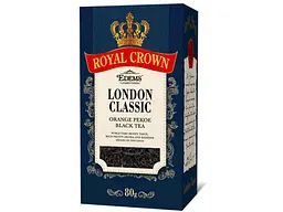 Чай фасований чорний Royal Crown 80 г лист. "LONDON CLASSIC"