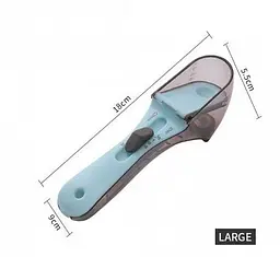 Регулируемые мерные ложки Набор из 2 шт Adjustable measuring spoon - мініатюра 6