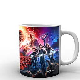 Кухоль GeekLand Stranger Things Дуже дивні справи постер ST.02.002.544 330 мл білий - мініатюра 2