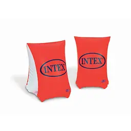 Надувные нарукавники для плавания Intex, оранжево-белые (58641)
