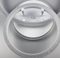 Світлодіодний світильник на 2 кільця в білому корпусі Line.F A 77012/2B+LED WH - мініатюра 7