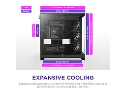 Корпус NZXT H9 Flow Black (CM-H92FB-01) - мініатюра 8