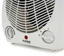 Спіральний тепловентилятор Floria ZLN6151, 3 режими 1000/2000 Вт, білий - мініатюра 3