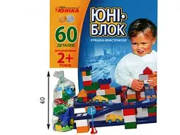 Конструктор Юні-блок, Юніка, 60 дет.