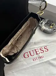 Жіноча сумка G-Dream сідло (в стилі Гесс Guess) Чорна - мініатюра 10