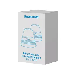 Фільтр для пилососа Baseus A3 Car vacuum Cleaner strainer 2PCS CRXCQA3-A01 Black - мініатюра 2