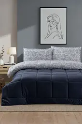 Постільна білизна Moss Kupon Lacivert з покривалом 195х215 см Moss Home pbe0051877