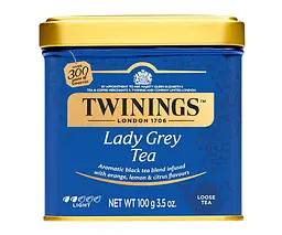 Чай Twinings чорний Леді Грей 100 г ж/б