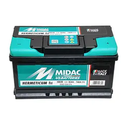 Акумулятор 6СТ-82 MIDAC HERMETICUM 12V, 82Ah (-/+) низький Євро, EN740А - мініатюра 2
