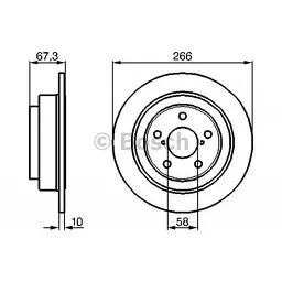Гальмівний диск Bosch 0 986 478 799 - мініатюра 5