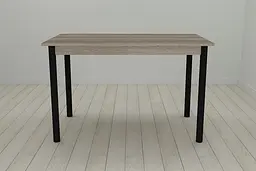 Стіл кухонний Ferrum-decor Беніта 75x120x70 Чорний ДСП Сонома Трюфель 16мм (FRD-106283) - мініатюра 2
