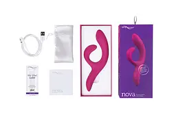 Смарт вібратор-кролик We-Vibe Nova Fuchsia, ергономічний, регульований кут нахилу стовбура - мініатюра 6