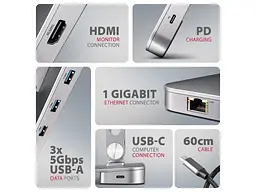 Підставка для ноутбука AXAGON Aluminum (HMC-STND) - мініатюра 6