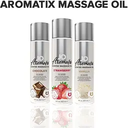 Натуральна масажна олія System JO Aromatix - Massage Oil - Strawberry 120 мл - мініатюра 5