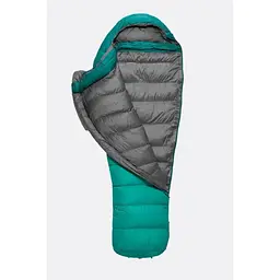 Спальник Rab Alpine 400 Wmns Atlantis Regular L лівий Turquoise (1033-RB QSD-28-ATL-REG-LZ) - мініатюра 2