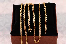 Цепь Xuping Jewelry плотная якорная с огранкой 50 см 2.5 мм золотистая