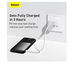 Портативна батарея Powerbank Baseus Elf Digital Display Fast Charge 10000 mAh 22.5W PPJL010001 Black - мініатюра 5