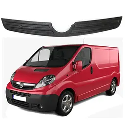 Зимова накладка на радіаторні решітку Opel Vivaro 2006-2015 (Коротка До Хрому) Мат FLY
