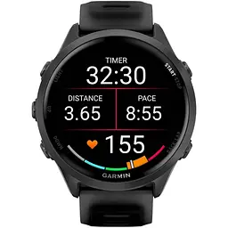 Смарт-годинник Garmin Forerunner 570 47mm Slate Gray Aluminum with Translucent Black/Black Band (010-02971-00) [138714] - мініатюра 6