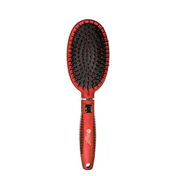 Щітка для волосся масажна овальна Salon Professional Червона