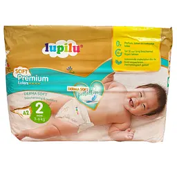 Преміум підгузки Lupilu Soft 2 Mini (3-6 кг), 42 шт
