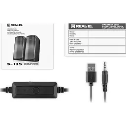 Акустична система REAL-EL S-135 USB Black (EL121100019) - мініатюра 12