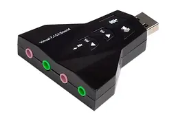 Звукова карта Dynamode USB 8(7.1) каналів Virtual, 2 стерео-виходи, 2 моно-входи, RTL 3D