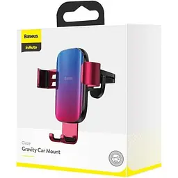 Автомобільний утримувач холдер Baseus Glaze Gravity Car SUYL-LG09 Red - мініатюра 4
