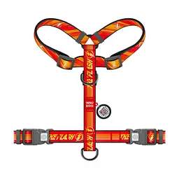 Шлея для собак WAUDOG Nylon H-подібна з QR-паспортом "Флеш Лого", світловідбивна XL (346-1083) - мініатюра 2