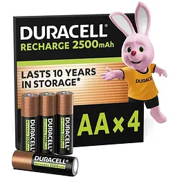 Акумулятор Duracell AA HR6 2500mAh * 4 (5000394057203 / 5007308)