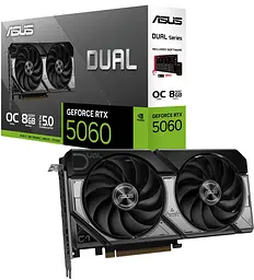 Відеокарта ASUS RTX 5060 8GB Dual OC Edition (DUAL-RTX5060-O8G) (GDDR7, 128 bit, PCI-E v5.0 x16) - мініатюра 8