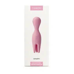 Подвійний вібратор для чутливих зон Svakom Nymph Pale Pink - мініатюра 7