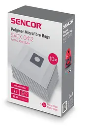 Мікрофіброві мішки для пилососу Sencor SVCX 0412 BAGS SVC 45/52 (10pcs) (7185668) - мініатюра 2