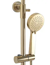 Душова система Rea Parot brushed gold з термостатом REA-P2323, Золотий - мініатюра 5