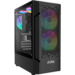 Корпус GAMDIAS AURA GC7 ARGB Tempered Glass без БП Black (4711514500677) - мініатюра 3