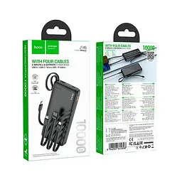 УМБ Hoco Night tide power bank with 4 cables J146 10000mAh |1USB/1Type-C, 2A| - мініатюра 2