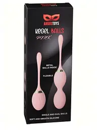 Набір вагінальних кульок Argus Toys Kegel Balls, 2 шт., рожевий - мініатюра 2